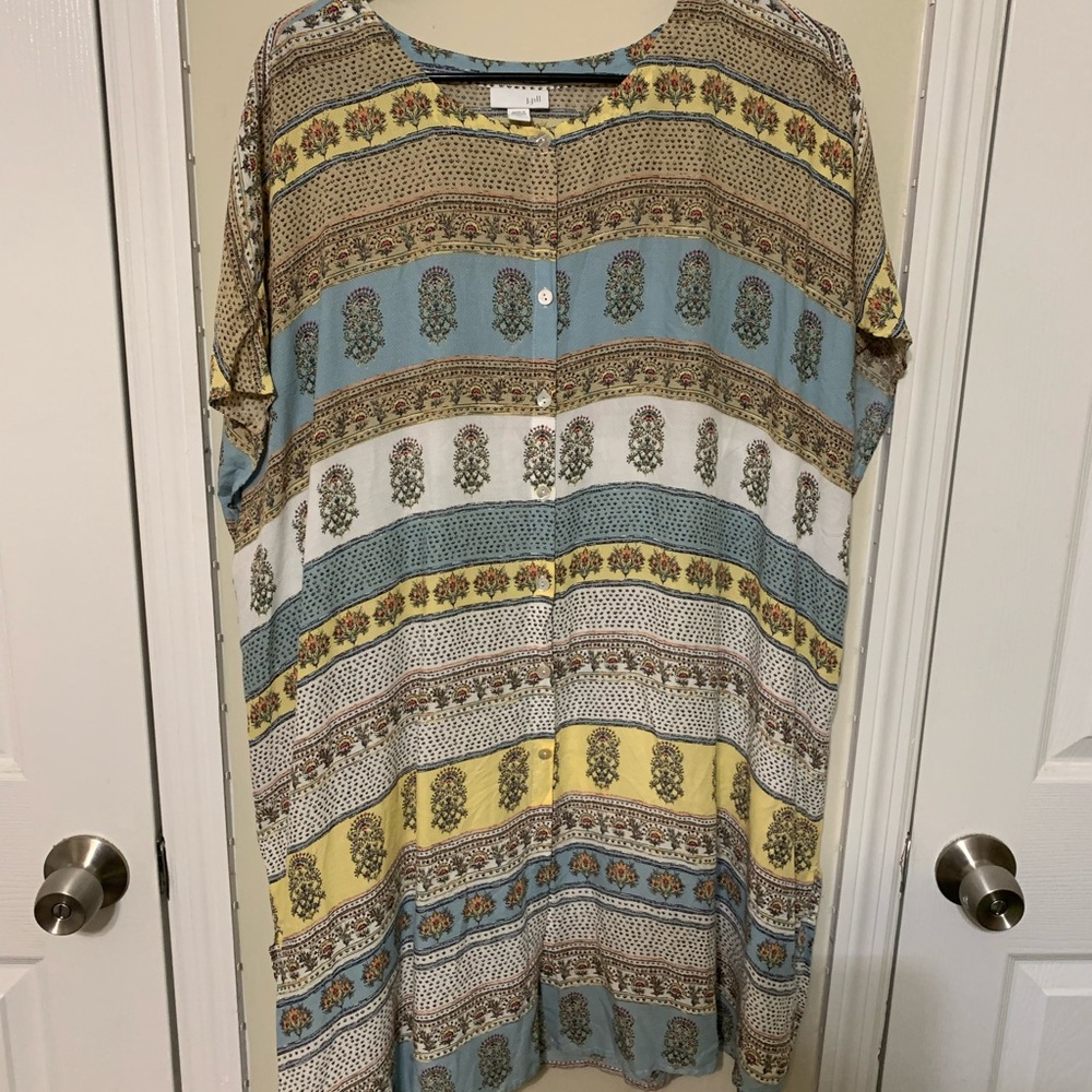 J. Jill Multicolor Striped Tunic